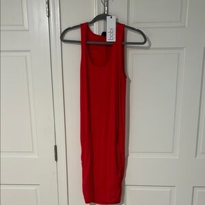 Bobi Vibrant Red Tank Dress